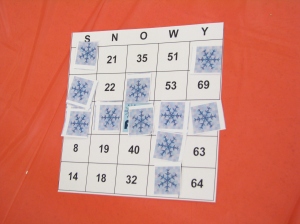snowy bingo